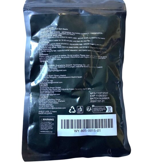 Wiyun Bee Venom & 30 Herbs Foot Soak Bath Beads Detoxing Herbs NEW - Picture 2 of 5